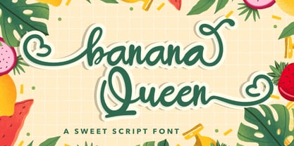 Banana Queen Font Poster 1