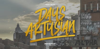 Days Artysian Font Poster 1