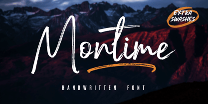 Montime Font Poster 1