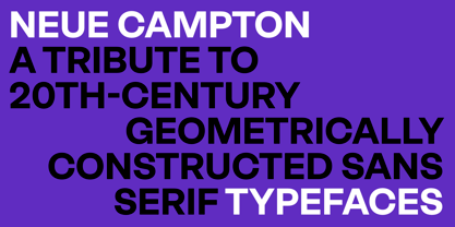 Neue Campton Font Poster 2