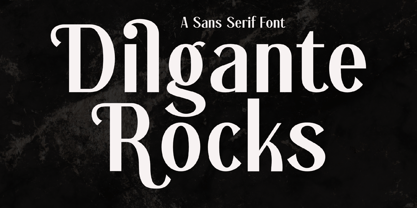 Dilgante Rocks Font Poster 1