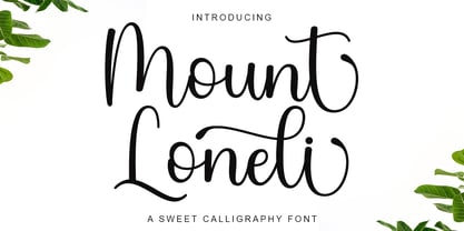 Mount Loneli Font Poster 1