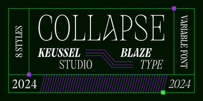 Collapse Font Poster 1