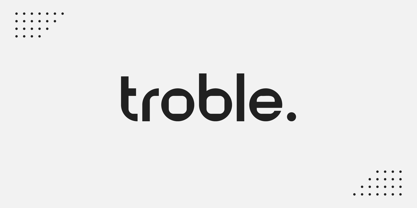 Troble Font Poster 1