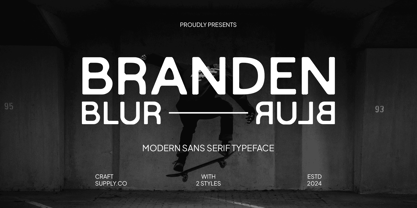 Branden Blur Fuente Póster 1