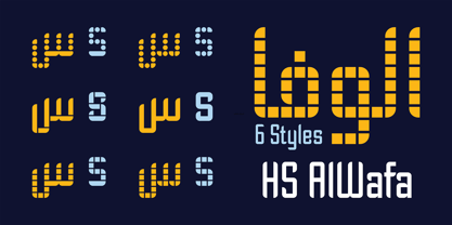 HS Alwafa Font Poster 1