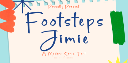 Footsteps Jimie Font Poster 1