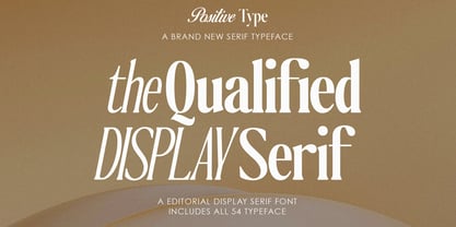 The Qualified Font Poster 1