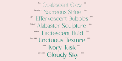 TBJ Milky 8 Styles Boldly Sans Font Poster 15