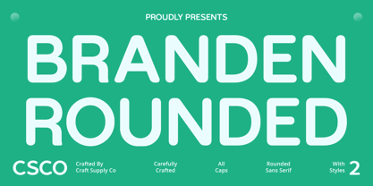 Branden Rounded Font Poster 1