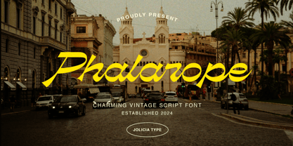 Phalarope Font Poster 1