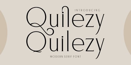 Quilezy Font Poster 1