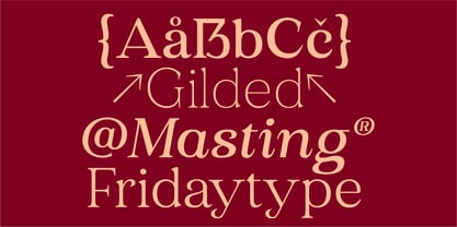 Gilded Masting Font Poster 5