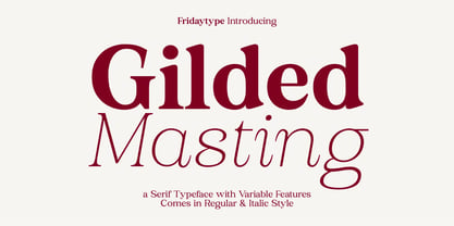 Gilded Masting Font Poster 1