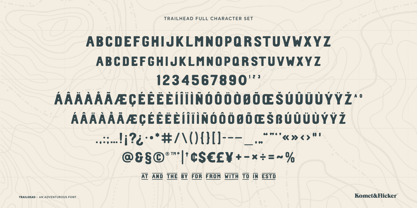 Trailhead Font Poster 15