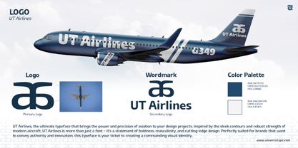 UT Airlines Font Poster 5