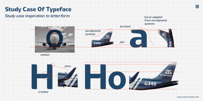 UT Airlines Font Poster 3