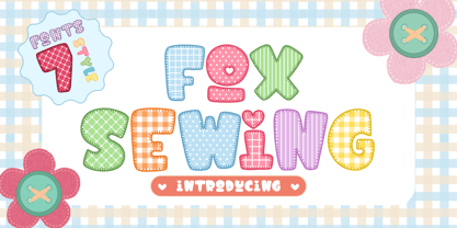 Fox Sewing Grid Fuente Póster 1