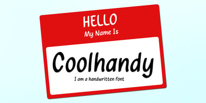 Coolhandy Font Poster 1