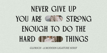 Gloriche Font Poster 8