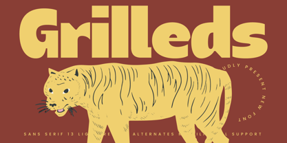 Grilleds Font Poster 1