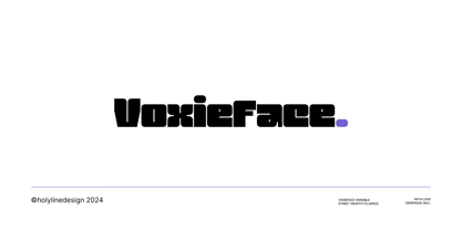 Voxieface Font Poster 1