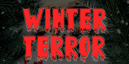 Christmas Blood Font Poster 4