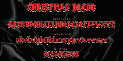 Christmas Blood Font Poster 5