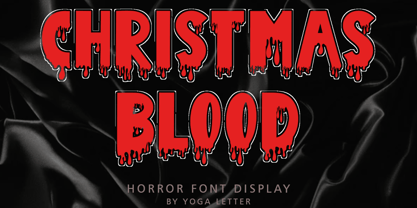 Christmas Blood Font Poster 1