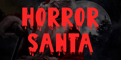 Christmas Blood Font Poster 2