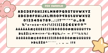 Fox Sweetie Grid Font Poster 6