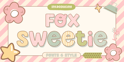 Fox Sweetie Grid Font Poster 1