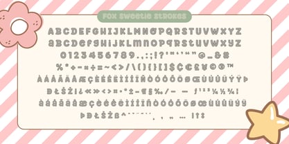 Fox Sweetie Grid Font Poster 10