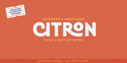 Citron Grotesque Font Poster 1