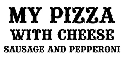 My Pizza Font Poster 2