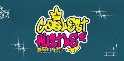 Coolest Hustle Font Poster 1