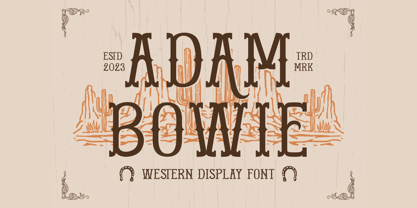 Adam Bowie Font Poster 1