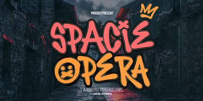 Spacie Opera Font Poster 1