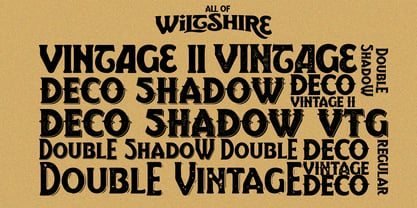 Wiltshire Font Poster 4