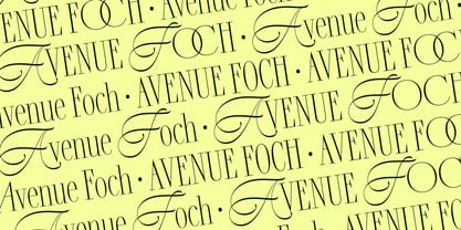 DT Avenue Foch Font Poster 9