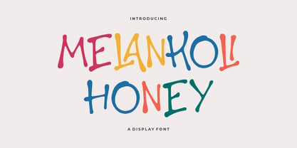 Melankoli Honey Font Poster 1