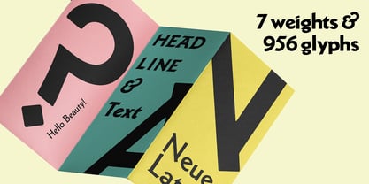 Neue Latein Font Poster 3