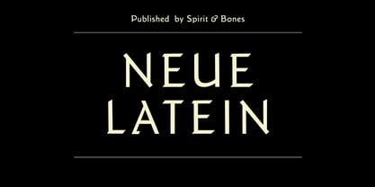 Neue Latein Font Poster 1