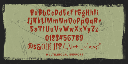 Creepy Mansion Font Poster 4