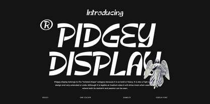 Pidgey Font Poster 1