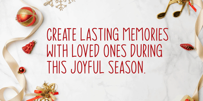 Christmas Blessings Font Poster 3