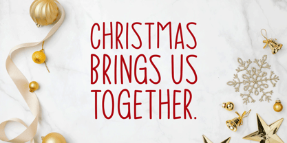 Christmas Blessings Font Poster 5