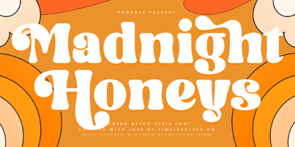 Madnight Honeys Font Poster 1