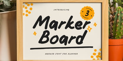 Marker Board Font Poster 1