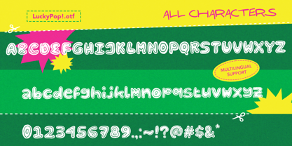 SL Lucky Pop Font Poster 5